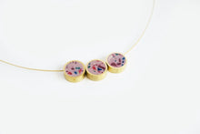 Framed Concrete Trio Necklace