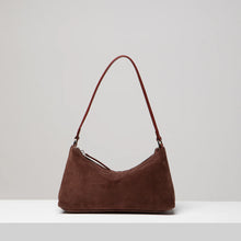 Crescent Suede Shoulder Bag