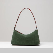 Crescent Suede Shoulder Bag