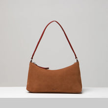 Crescent Suede Shoulder Bag