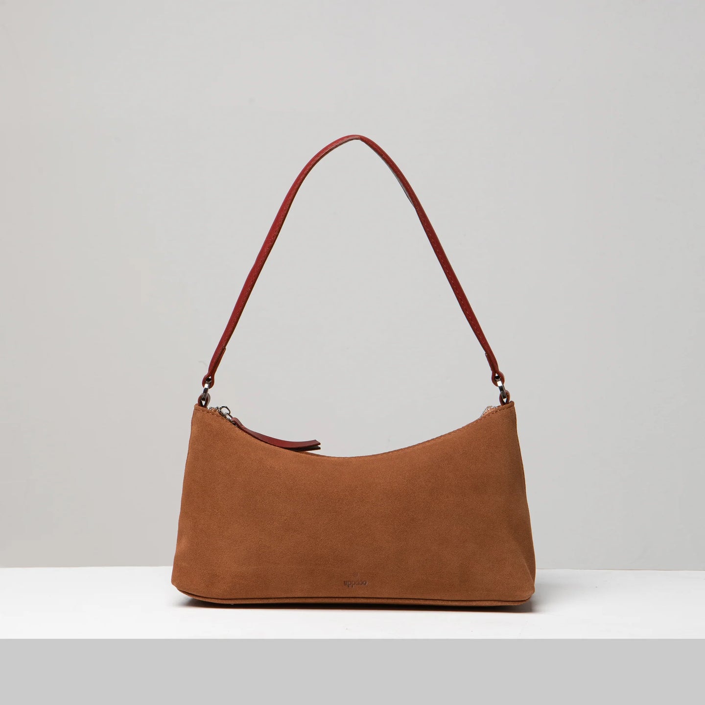 Crescent Suede Shoulder Bag