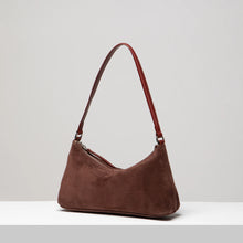 Crescent Suede Shoulder Bag