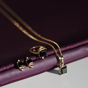 Diana Black Onyx Studs