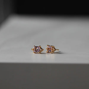 Diana Pink Amethyst Studs