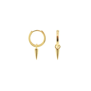 Spike Huggie Hoop Earrings