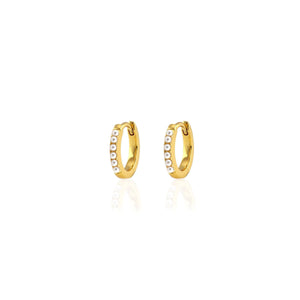 Pearl 12mm Huggie Hoop Earrings