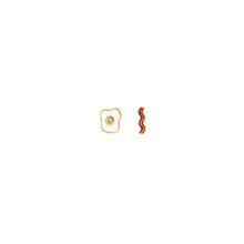 Bacon and Eggs Enamel Studs
