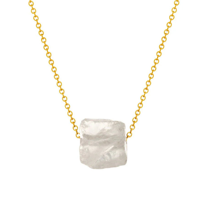 Element Rock Crystal Quartz Slide Necklace
