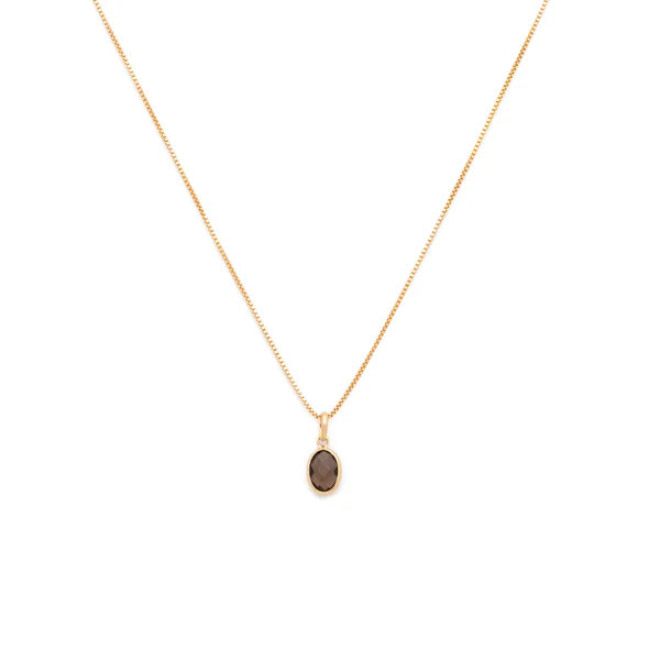 Evelyn Smoky Quartz Necklace