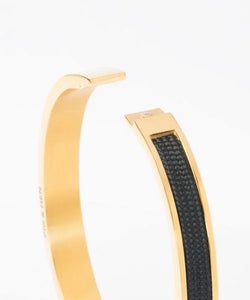 Women's Emily Black Gold Cuff