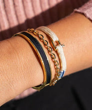 Women's Emily Black Gold Cuff