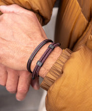 Little Lewis DBL Mahogany Black Bracelet
