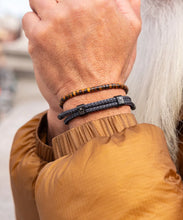 Little Lewis DBL Black Slate Gray Black Bracelet