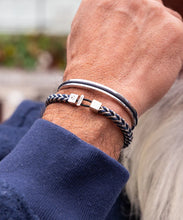 Catena Foxtail Navy Silver Bracelet