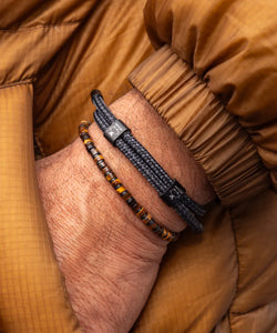 Little Lewis DBL Black Slate Gray Black Bracelet