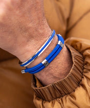 Little Lewis DBL Cobalt Silver Bracelet
