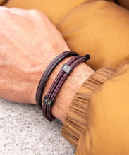 Little Lewis DBL Mahogany Black Bracelet
