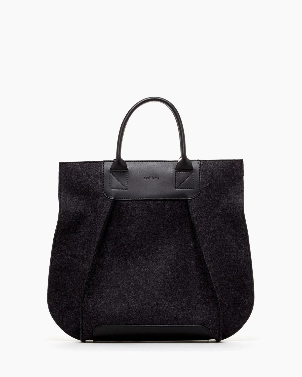 Frankie Merino Wool Felt Charcoal Tote