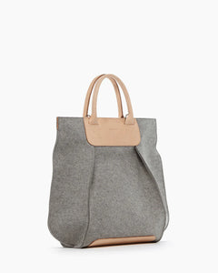 Frankie Merino Wool Felt Granite Tote