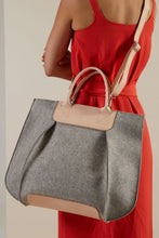 Frankie Merino Wool Felt Granite Tote