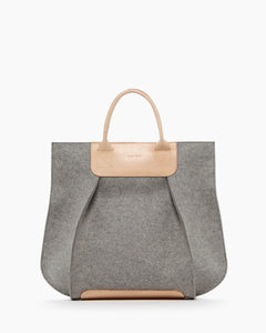 Frankie Merino Wool Felt Granite Tote