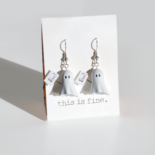 3D Pprinted ghost dangle earrings