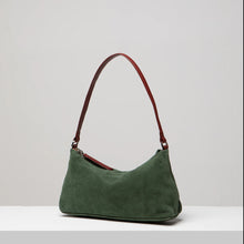 Crescent Suede Shoulder Bag