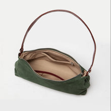 Crescent Suede Shoulder Bag