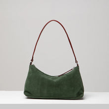 Crescent Suede Shoulder Bag
