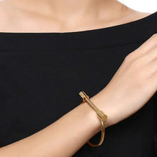 stainless steel gold plated bracelet
