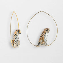Hoop Porcelain Figure Earrings