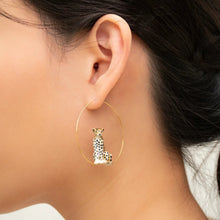 Hoop Porcelain Figure Earrings