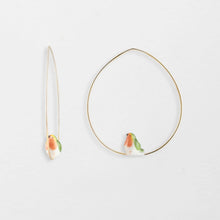 Hoop Porcelain Figure Earrings