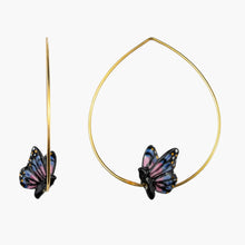 Hoop Porcelain Figure Earrings