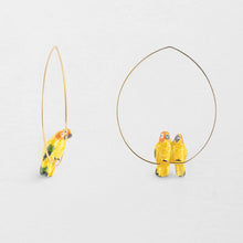Hoop Porcelain Figure Earrings