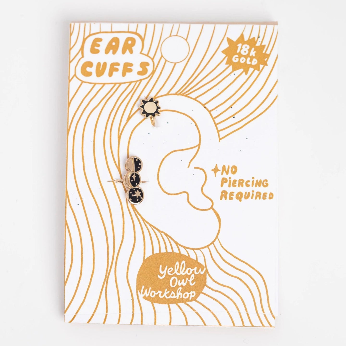 Sun & Moon Phases Ear Cuffs