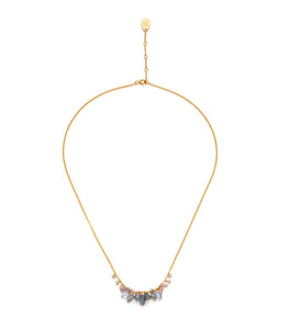 Blue Spinel Beaded Cluster Necklace