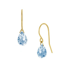 Lantern Blue Topaz Earrings