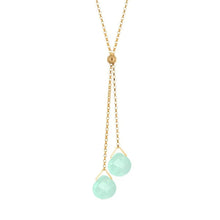 Lantern Lariat Ocean Quartz