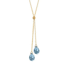 Lantern Lariat Blue Topaz