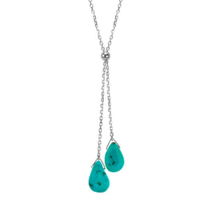 Lantern Lariat Turquoise
