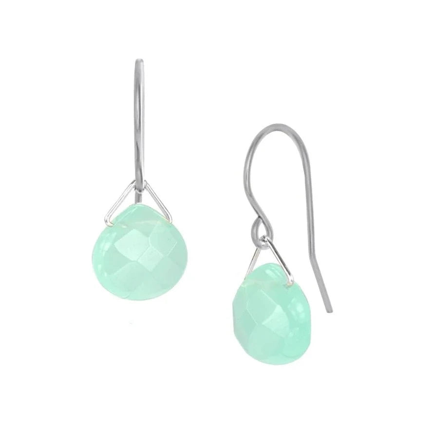 Lantern Ocean Quartz Earrings