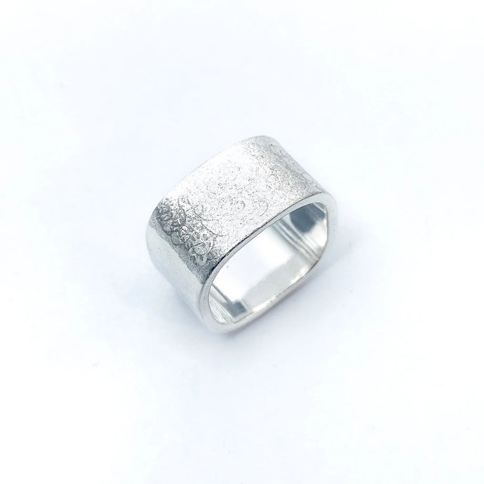 Large Scribble Stacking Ring