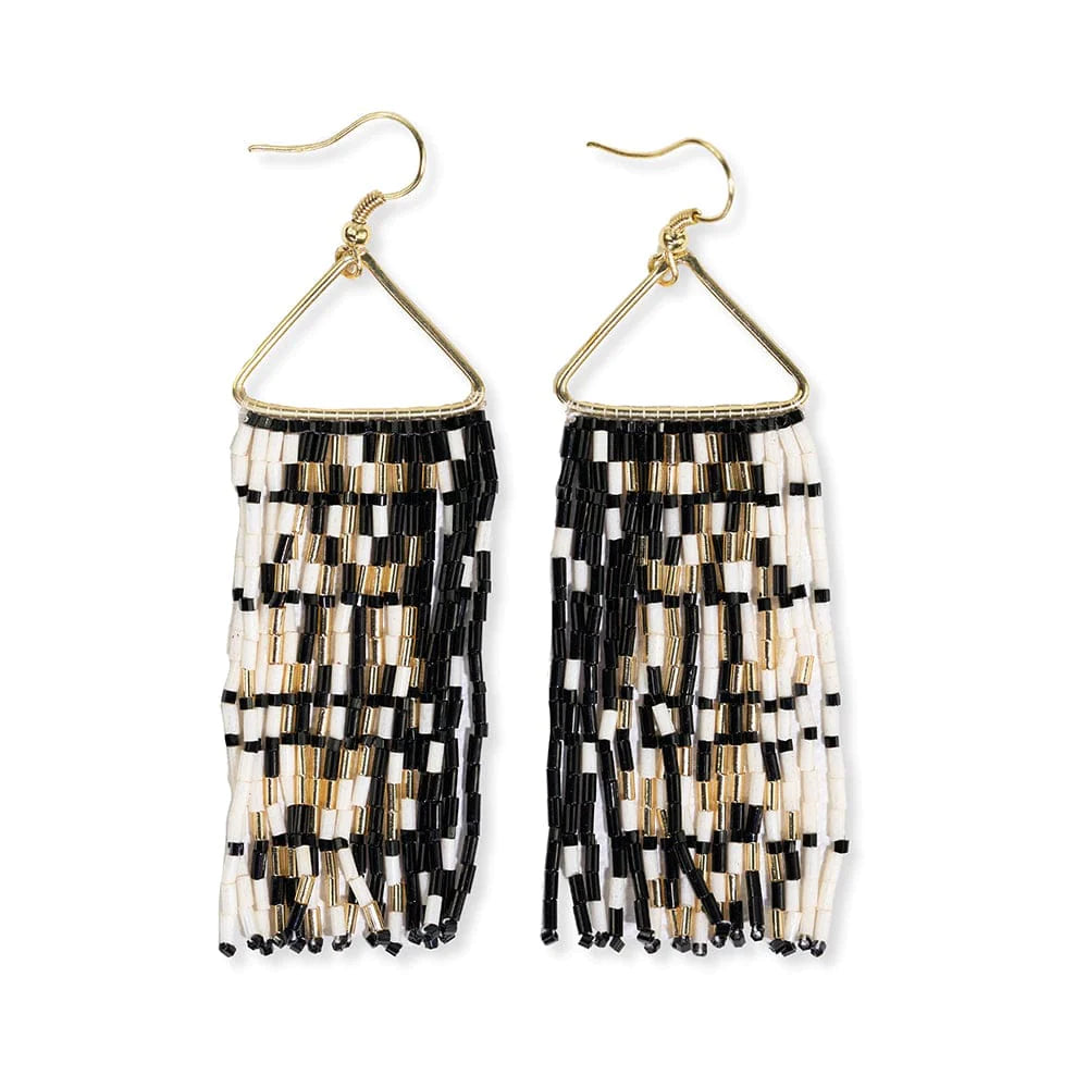 Patricia Mixed Luxe Bead Gradient Fringe Earrings