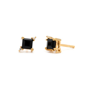Mini Diana Black Onyx Studs