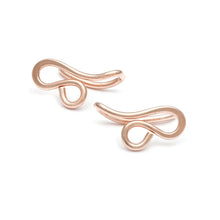 Mini Filigree Ear Climbers - Rose Gold Fill