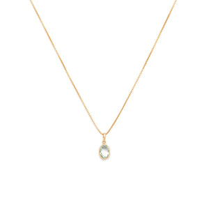Evelyn Green Amethyst Necklace