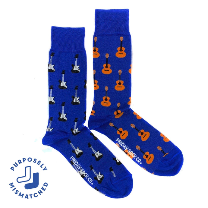 Acoustic Guitar & Electric Guitar Men's Socks