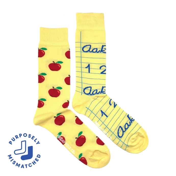 Apple & Teacher Men's Socks