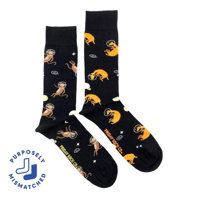 Animals & Space Helmet Men's Socks